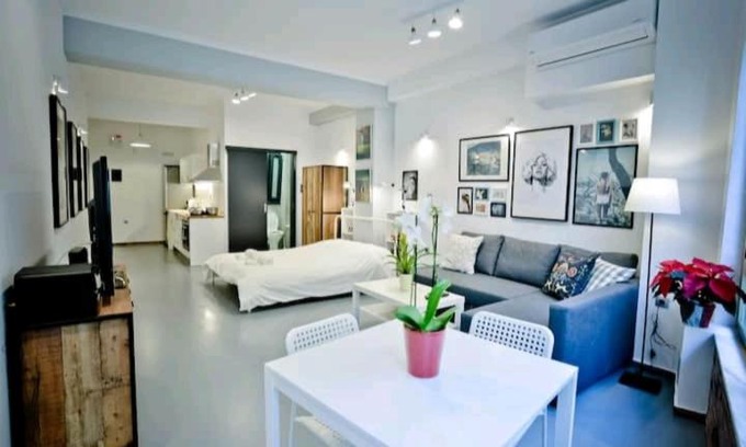 Athens City Centre Apartment | The old Tailor Factory White Room