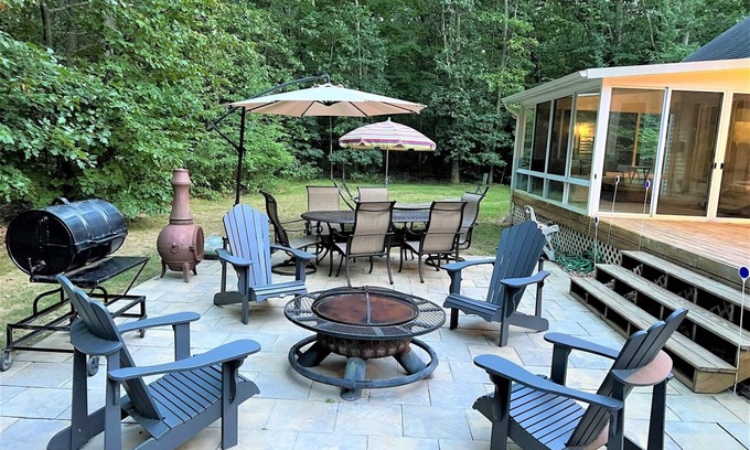 Saugatuck House | The open floor plan of this stunning custom home is great for entertaining