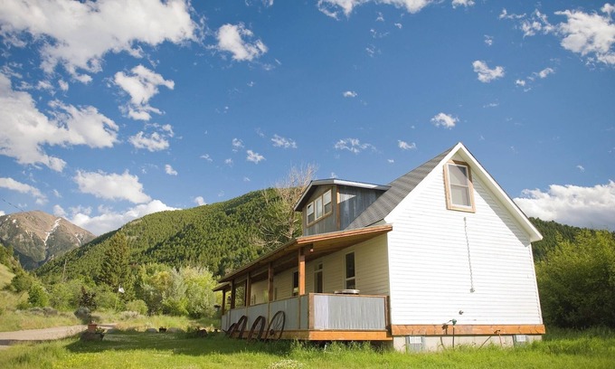 Pray Cabin | The Original Logs On The Inside Walls Make This A Cozy Montana Getaway.