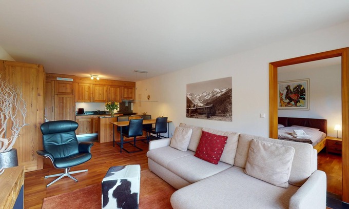 Samedan Apartment | The Residenz Quadratscha is located in 7 minutes walking distance to the train s
