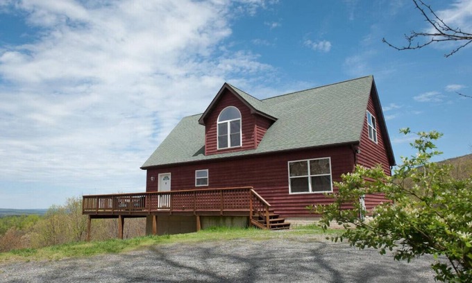 Berkeley Springs House | The Retreat at Upland Trail - Private | View | Fireplace | Game room | Fire pit