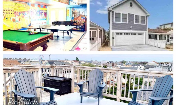 Seaside Heights House | The Salt Life- Entire Home 8 Bdrm 3bath & GameRoom