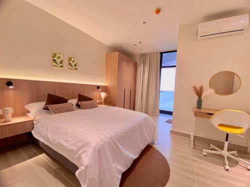 Downtown Kota Kinabalu Apartment | The Shore, Corner Unit with seaview & Cityview