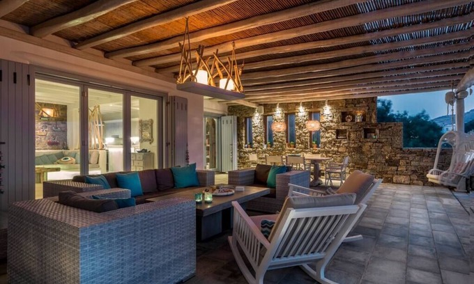 Ano Mera Villa | The Villa on Sea, Saint Anna Beach