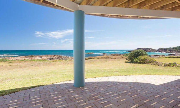 Anna Bay Apartment | The Whale Watcher waterfront unit with stunning views level access