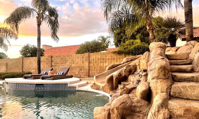 Thayer Estates House | The Wildflower · The Wildflower - Waterslide, Theater, B-ball