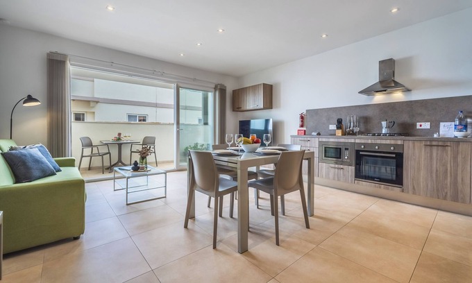 Mellieha Apartment | This apartment is a 2 bedroom(s), 2 bathrooms, located in Il-Mellieħa, null.