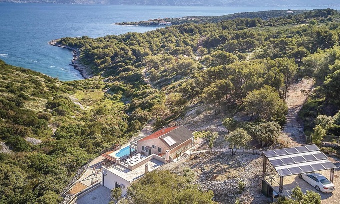 Povlja House | This beautiful domicile with pool is located in a beautiful bay, surrounded by olive and pine trees,