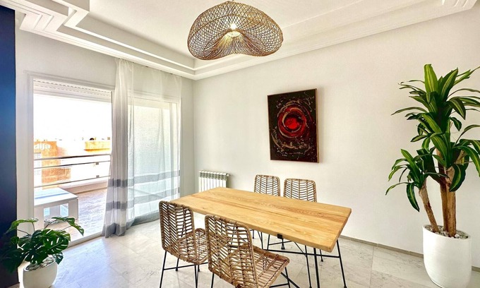 Jardins De Carthage Apartment | Thyna amazing and new 2 bds in Jardins de Carthage