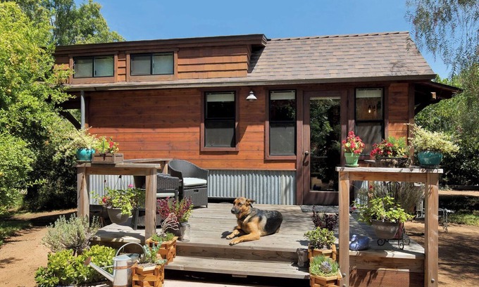 Rainbow CDP Cabin | Tiny Cabin With Additional Open Air Sleeping Porch