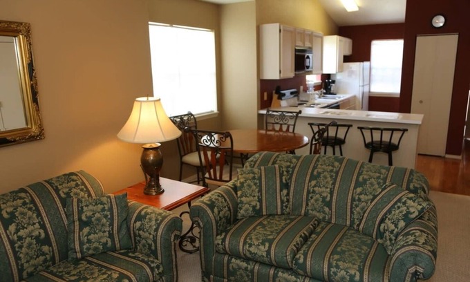 Indian Point Apartment | Top Floor Eagles Nest Condo with Pool and Hot Tub and Lake Views close to SDC