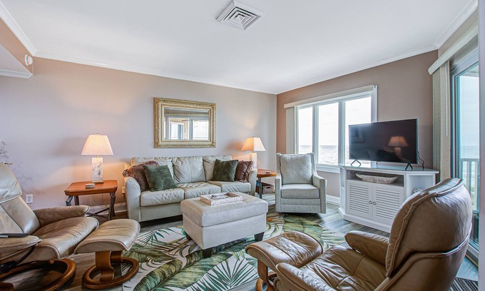 Isle of Palms Villa | Top floor oceanfront condo w/ocean and beach views from every room & shared pool