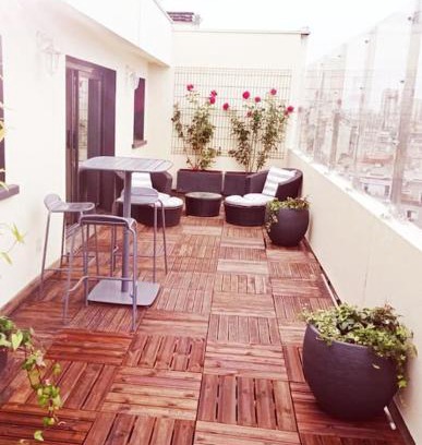 Triangle de Choisy Apartment | Top floor parisian apartment with terrace