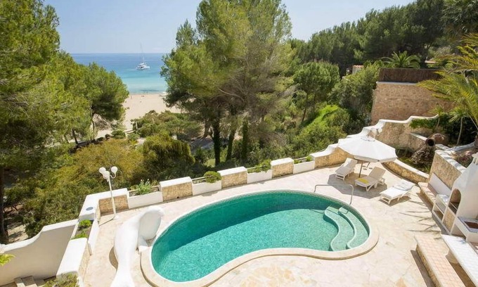 Santa Eulalia del Rio House | Top Holiday villa with pool, 1st line on the beach - unique in Ibiza