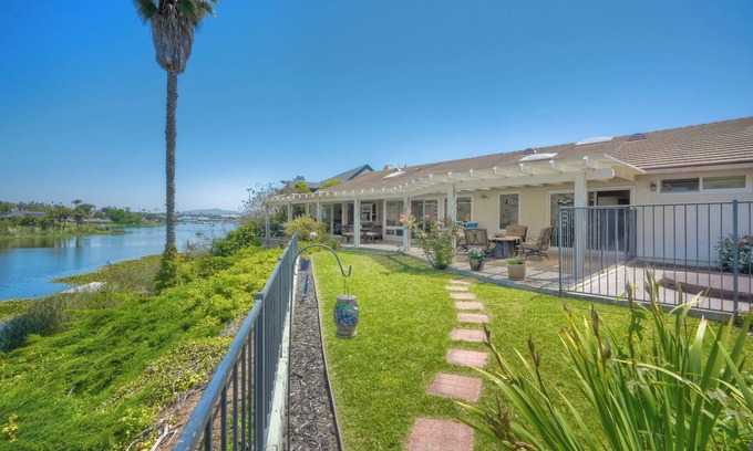 Lake San Marcos House | Tranquil 3-bedroom Lakefront Retreat with Private Dock in Lake San Marcos