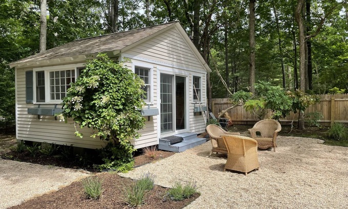 Sag Harbor House | Tranquil getaway just steps from Long Pond Trails and Sag Harbor Village.