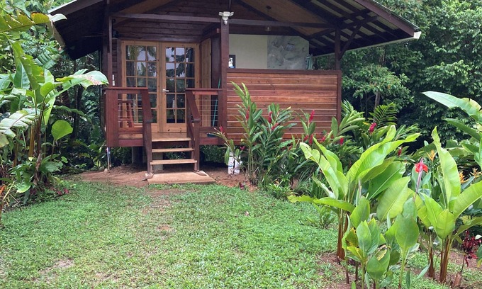 Isla Bastimentos House | Tranquil Waterfall Studio, Oceanfront with Jungle Hiking and Starlink