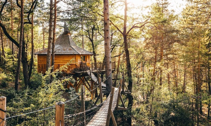 Serres Cabin | Tree house with private Jacuzzi - Aristoloche