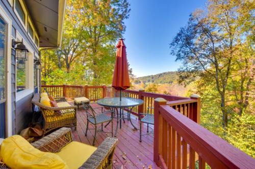 Sky Valley House | Tree-Top Cabin with Game Room and Mountain Views!