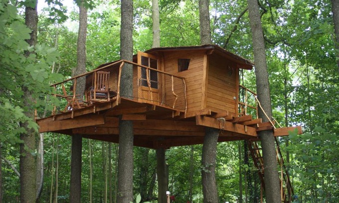 Bohutin Ski Chalet | Treehouse v Brdech