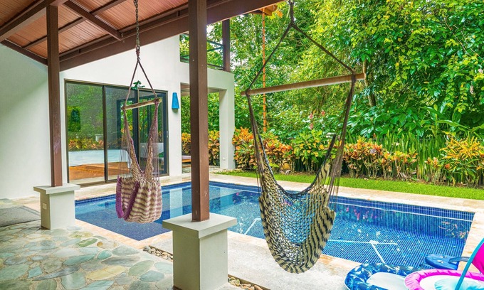 Cascada Azul House | Tropical hideaway with private pool, serene patio, and easy access to adventure