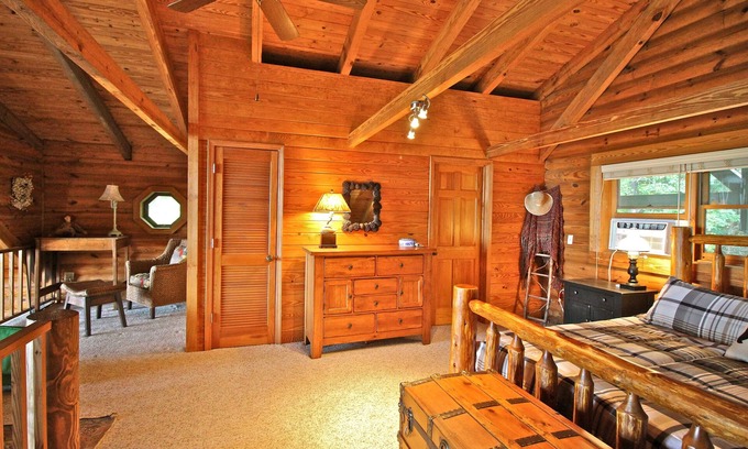 Rosman Cabin | True log cabin with 35 mile unspoiled view