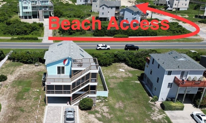 South Nags Head House | True Owner Rental, Hot Tub, EV Charger, Putt Putt, Corn Hole, Linens Included….