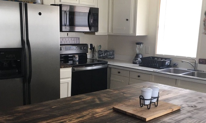Wagoner House | Two bedroom, furnished, Fort Gibson Lake fish camp getaway.