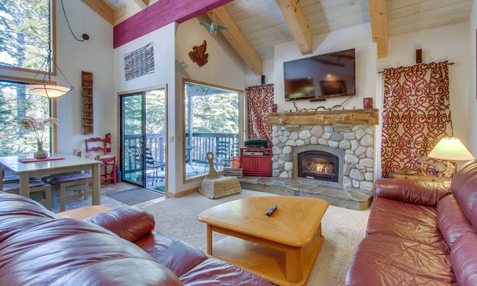 Mammoth Lakes Condo | Two-level, forest-view condo with deck - steps from the Village & Ski Back Trail