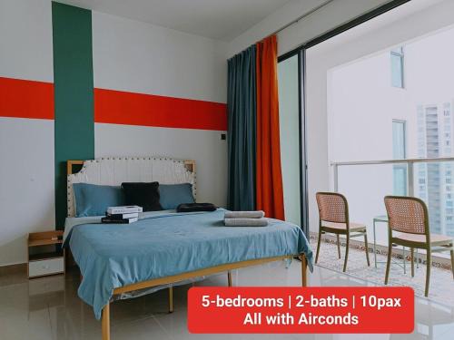 Seri Kembangan Apartment | TypeD-Amerin-5Bedroom-10pax-Pool-C180-UPM-KL