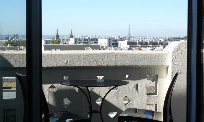 11th Arrondissement Apartment | Typical Parisian apartment 56 m2 at Père Lachaise - balcony view of all of Paris