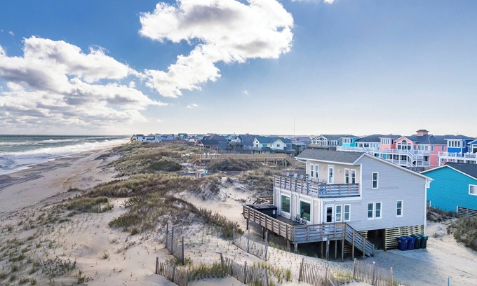 South Nags Head House | Unbelievable Oceanfront Views! w/Hot Tub and Large Deck Space in South Nags Head