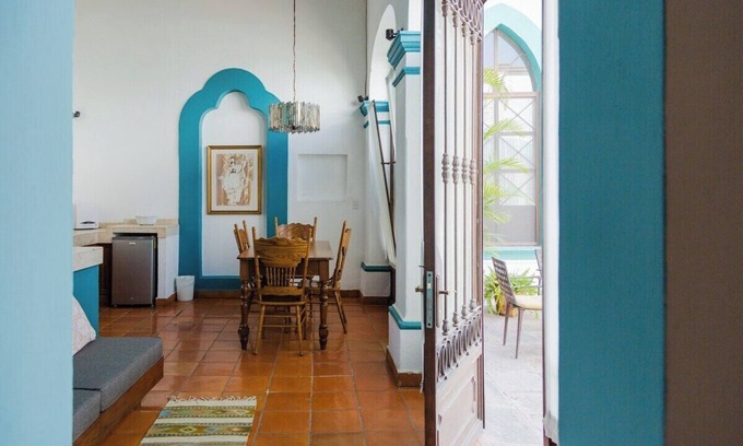 Downtown Queretaro Apartment | Unique Suite Historic Center Terrace WIFI+Desk+AC