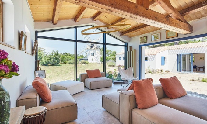 Ile d'Yeu House | Unique Windmill And Farmhouse With Timeless Beauty