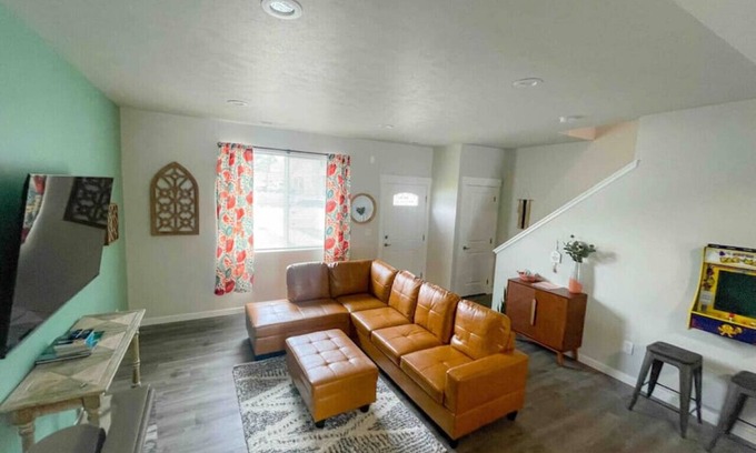 Spokane Apartment | UNIT B · Central 3/2, garage, private yard, walk to arena, EV charger