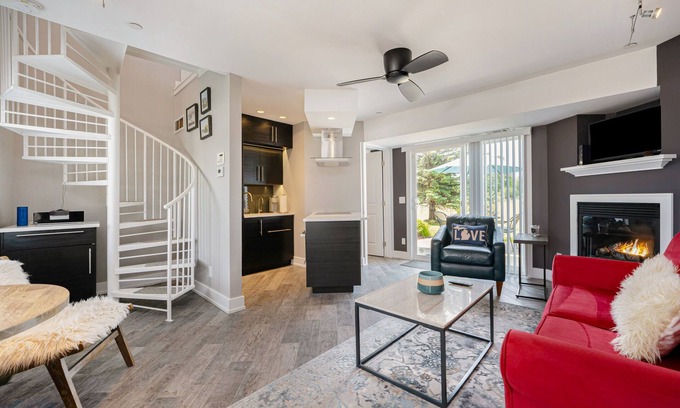 Douglas Condo | Updated condo with well-equipped kitchen, pool, firepits, grill, & gas fireplace