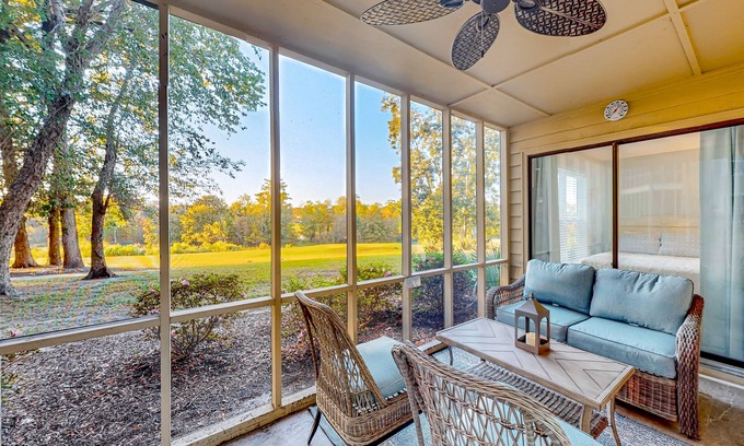 Sea Trail Condo | Updated condos in a great location with sunroom & two kitchens - dog-friendly