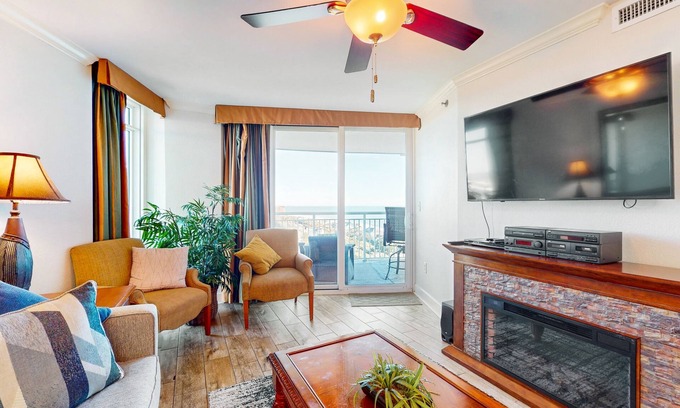 Myrtle Beach Condo | Updated High-Rise Condo, Ocean-View Balcony, Resort Amenities, Steps to Beach