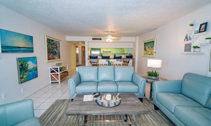 Crescent Beach Apartment | Updated Ocean Front w/Amazing Views of Ocean AND Intercoastal! Steps from Pool,
