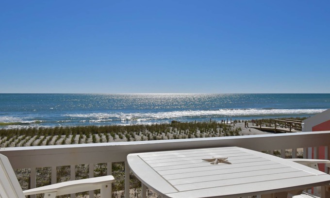 Kure Beach Condo | Updated Oceanfront condo with covered deck, indoor and outdoor pools.