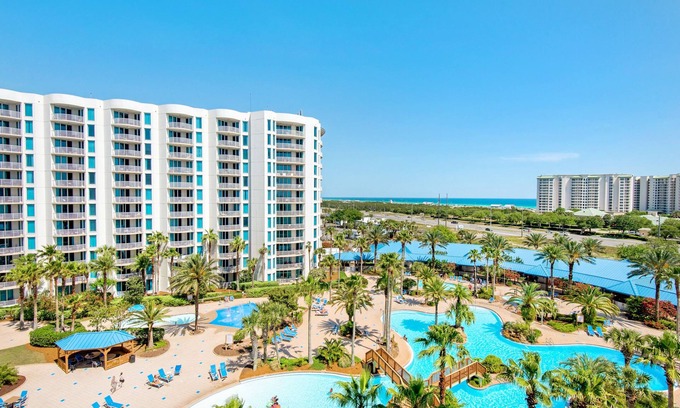 Fort Walton Beach - Destin Condo | ⛱️Updated~Pool View~HUGE Lagoon Pool~Palms Resort 2713 Jr 2BR