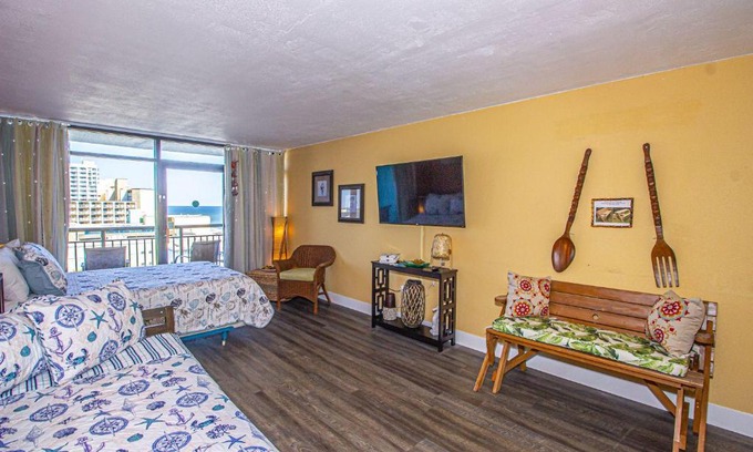 Myrtle Beach Apartment | Updated South Asian Inspired Ocean View Condo Landmark Resort 811
