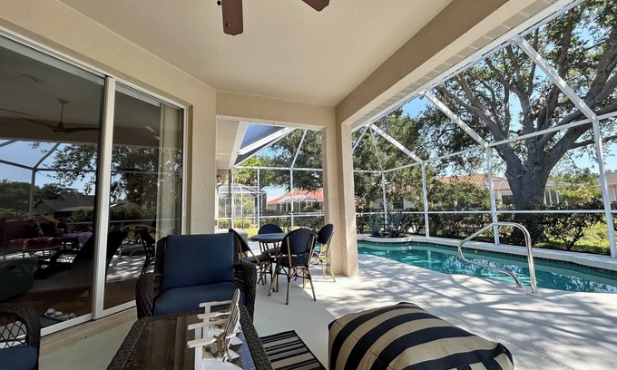 Nokomis House | Upscale private pool home close to beach, bike trails and downtown Venice.
