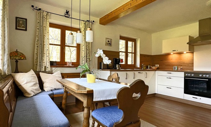 Aschau im Chiemgau Apartment | Vacation home Labenbach 75 sqm - living on the first floor for 2 persons with south-facing terrace