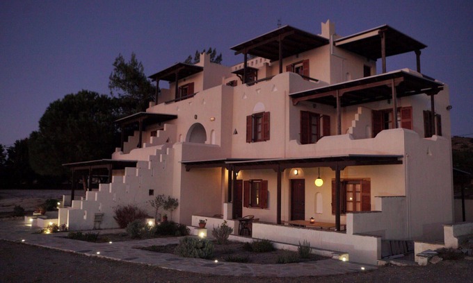 Naxos Villa | Venetian style villa with a majestic sunset and Aegean sea view. 200m from beach
