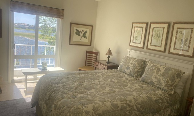 Grand Harbor Condo | Very comfortable condo w/golf course and beach club access. Monthly rentals.