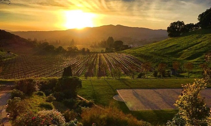 Fairfield House | Vezer Family Vineyard Private Estate. Endless views of vineyards, hillsides.