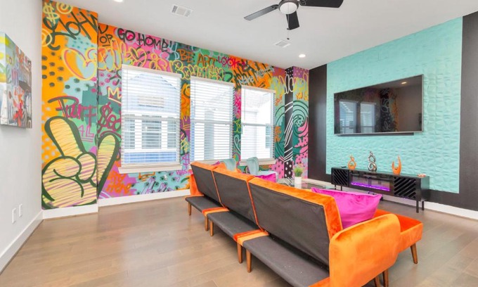 Riverside Terrace Apartment | Vibrant ProlificSuite ft Uniquely Designed Rooms