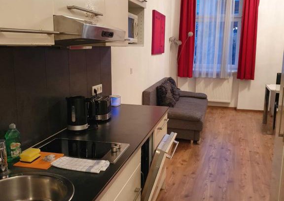 Erdberg Apartment | Vibrant Red Apartment I contactless Check-In