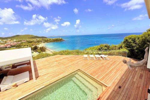 Grand Case Villa | Villa 3 chambres rénovée avec piscine et vue incroyable